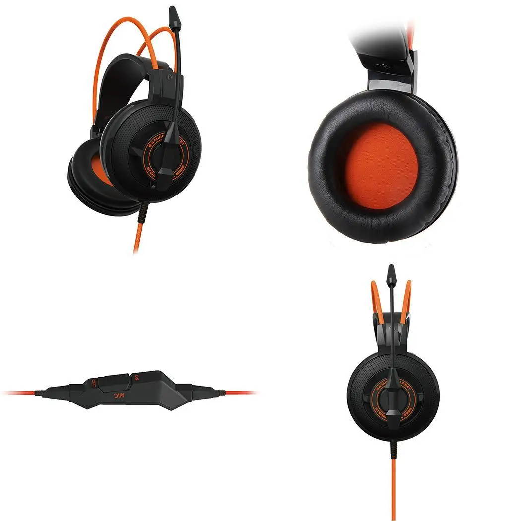 Унисекс Повседневная гарнитура 3 5 мм с микрофоном игровые наушники 20 Гц-20 кГц 963dB 2