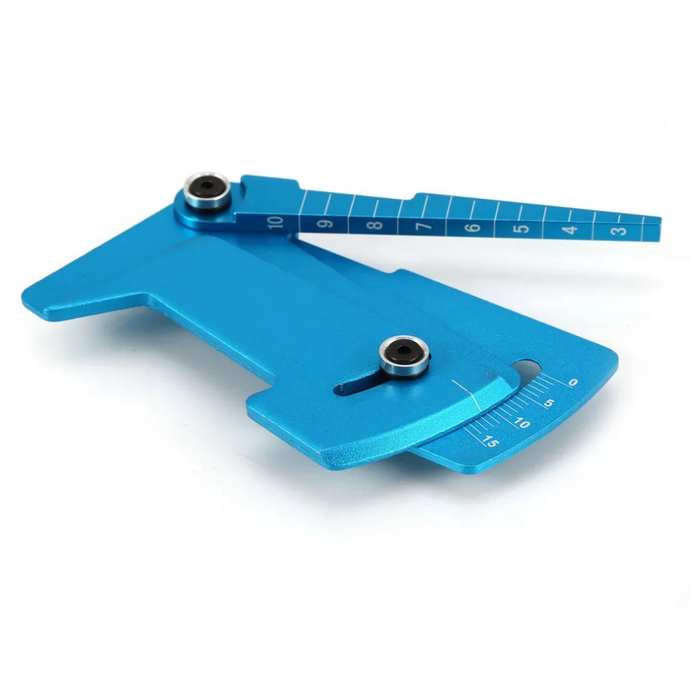 Складная сплава Регулируемый линейка прибор измерение RC автомобиль высота