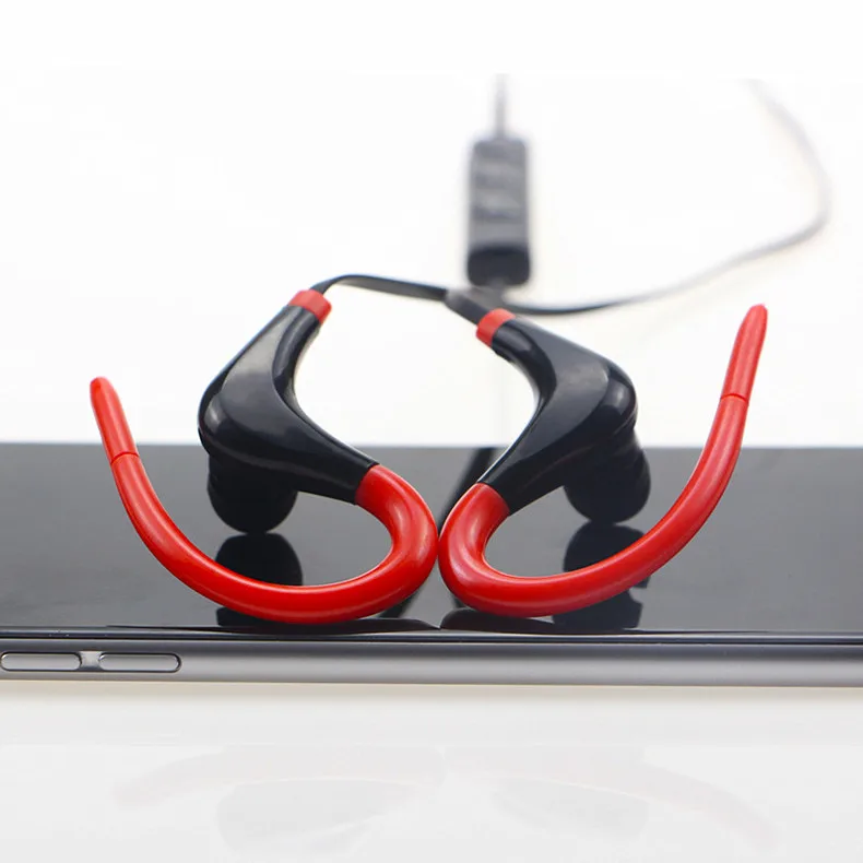 Наушники-вкладыши с крючком Спортивная Bluetooth гарнитура микрофоном Беспроводные