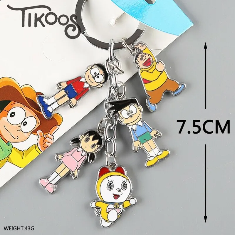 Металлическая подвеска Doraemon Dorami Nobita Nobi Minamoto Shizuka Konta Takeshi Honekawa Suneo модный брелок из