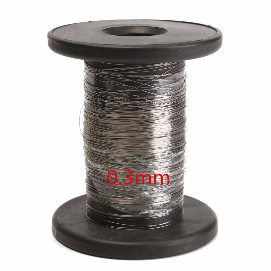 0 point 3mm 304 рулон проволоки из нержавеющей стали Mayitr 30 м один яркий мягкий трос 0,2 мм/0,3 мм/0,4 мм/0,5 мм/0,6 мм/мм Высокое качество - Цвет: 0 point 3mm