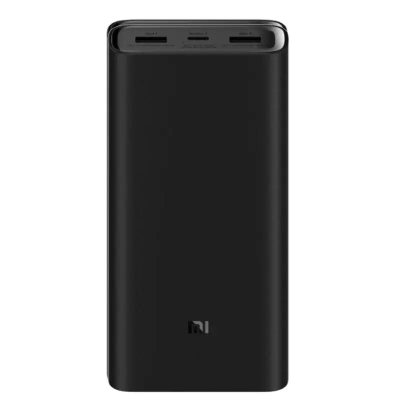 20000mAh Black Xiaomi power Bank 3 10000 мАч 20000 мАч Внешний аккумулятор Емкость PLM07ZM USB-C 45 Вт двустороннее зарядное устройство банк питания для мобильного телефона - Цвет: 20000mAh Black