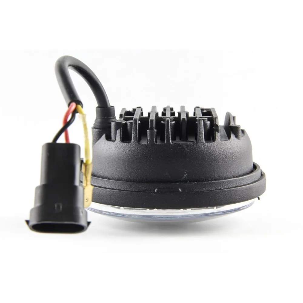 4 1/2" 4.5 Inch for harley Motorcycle LED Fog Light Passing Auxiliary Lamps White Halo Ring For Harley Touring Road king |