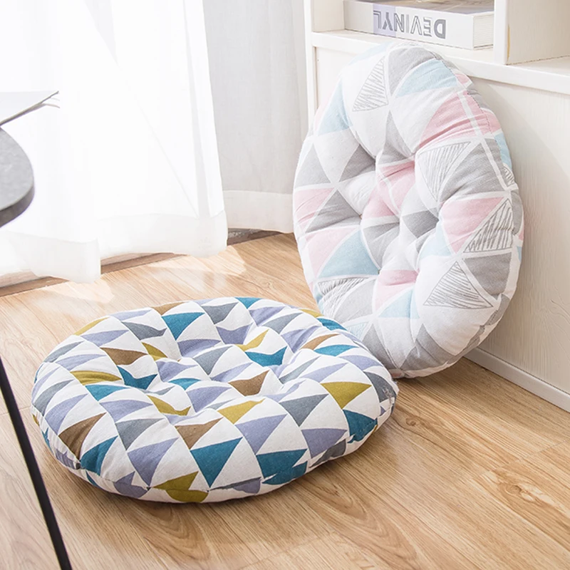 Мягкая удобная подушка для стула однотонная сиденья квадратная пола дома и офиса