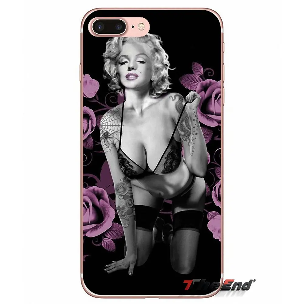 Для iPhone X 4 4S 5 5S 5C SE 6 6S 7 8 Plus Samsung Galaxy J1 J3 J5 J7 A3 A5 2016 2017 Чехол для очков marylin monroe tatooe |