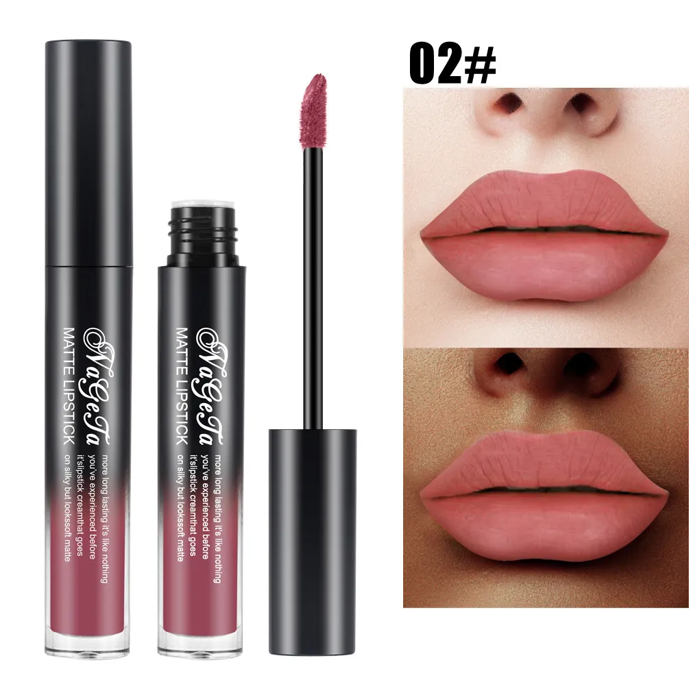 Новое нижнее белье для губ Matte Liquid губная помада Водонепроницаемая Gloss Makeup 10