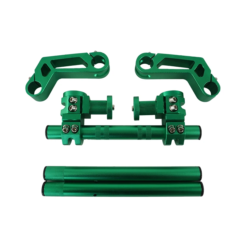 Green CNC мотоцикл руль 7/" Регулируемый руль съемная ручка бар система для 125cc велосипед ямы Байк мотокросса скутер - Цвет: Green