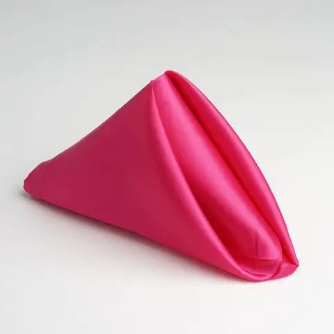 fuschia OurWarm 5 упаковок 1" x 12" атласные льняные салфетки свадебные салфетки карманные ресторанные носовой платок вечерние украшения стола аксессуары - Цвет: fuschia