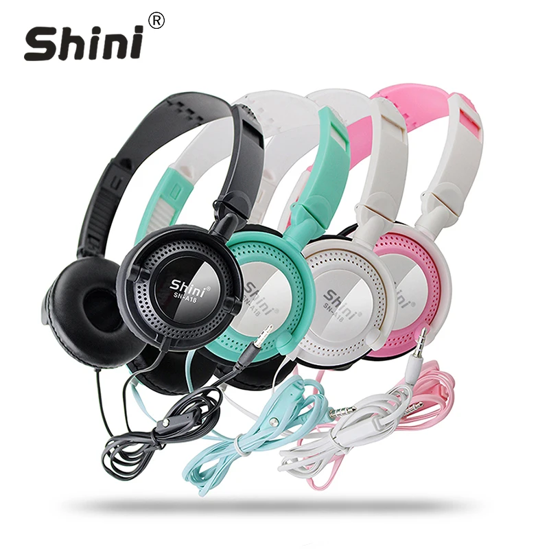 ShiniA18 стерео наушники бас 3 5 mmHeadset общего назначения наушник для Мобильный телефон