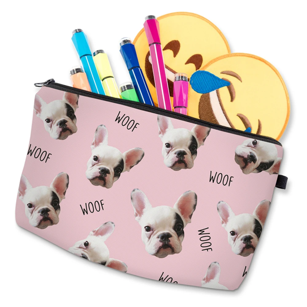 BBL 3D печать сумка для макияжа чехол pug Life розовые милые косметичка для путешествий сумка-Органайзер для туалетных принадлежностей сумка-несессер Maleta De Maquiagem