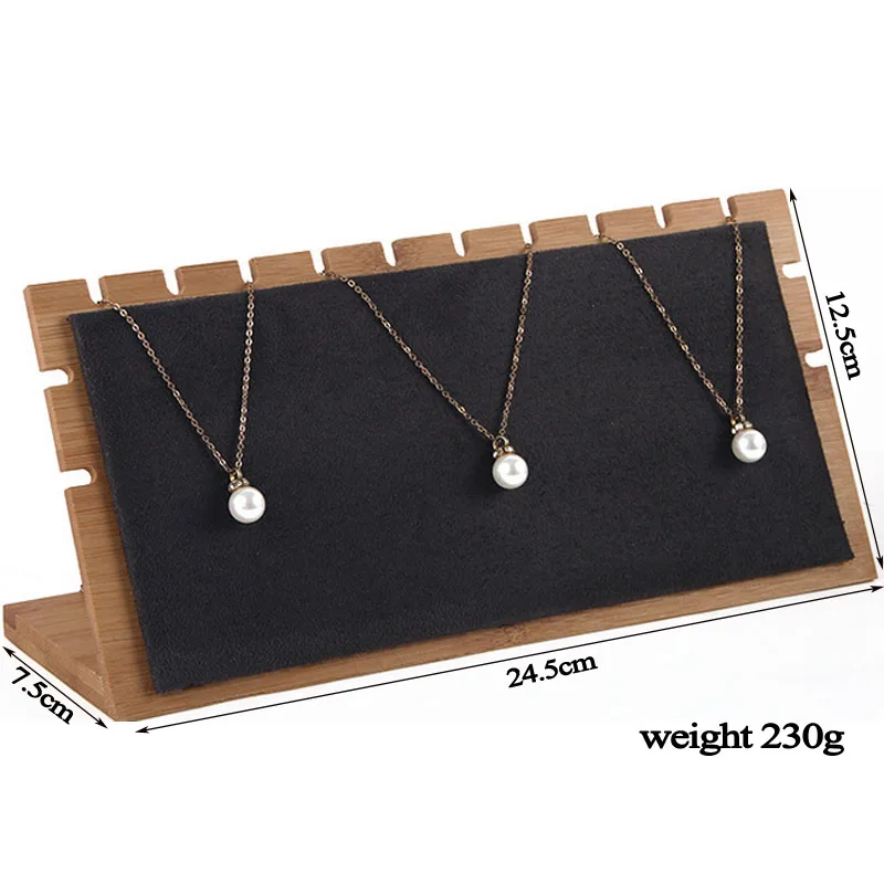 Модный L образный держатель из искусственной кожи и бархата для демонстрации