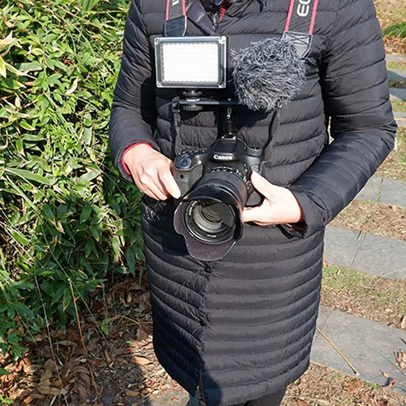 Двойной порт Горячий башмак держатель световая подставка с 1/4 винтом для Canon 7DII 70D