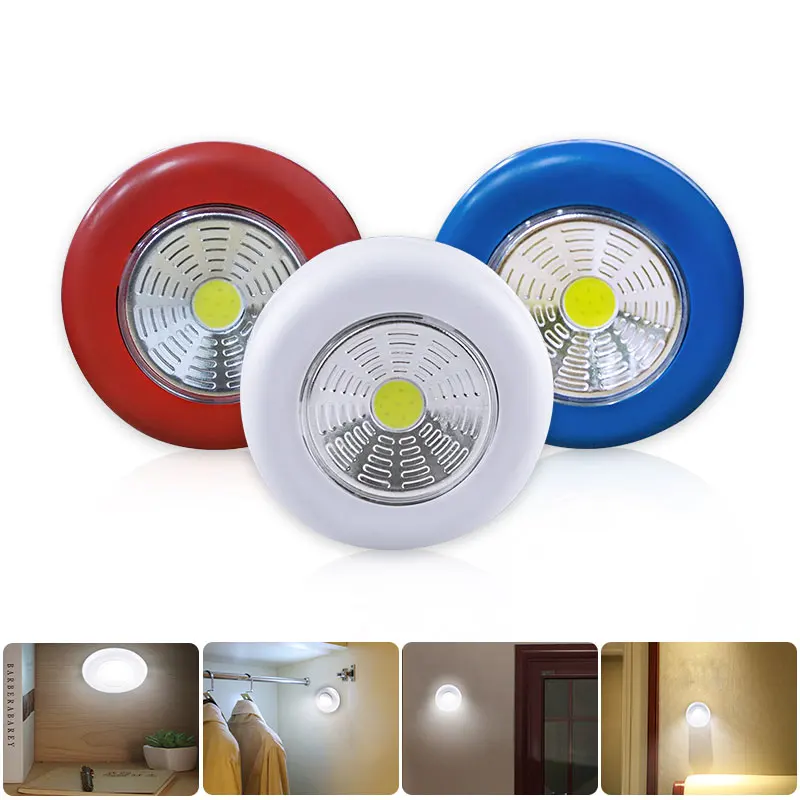 COB LED ночные светильники 3 Вт Беспроводная палка коснитесь сенсорный Свет