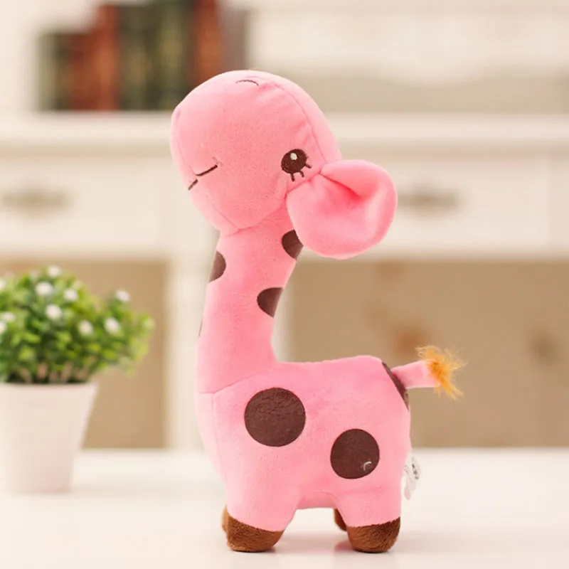 Прямая поставка милый подарок унисекс 18 см плюшевый жираф мягкая игрушка