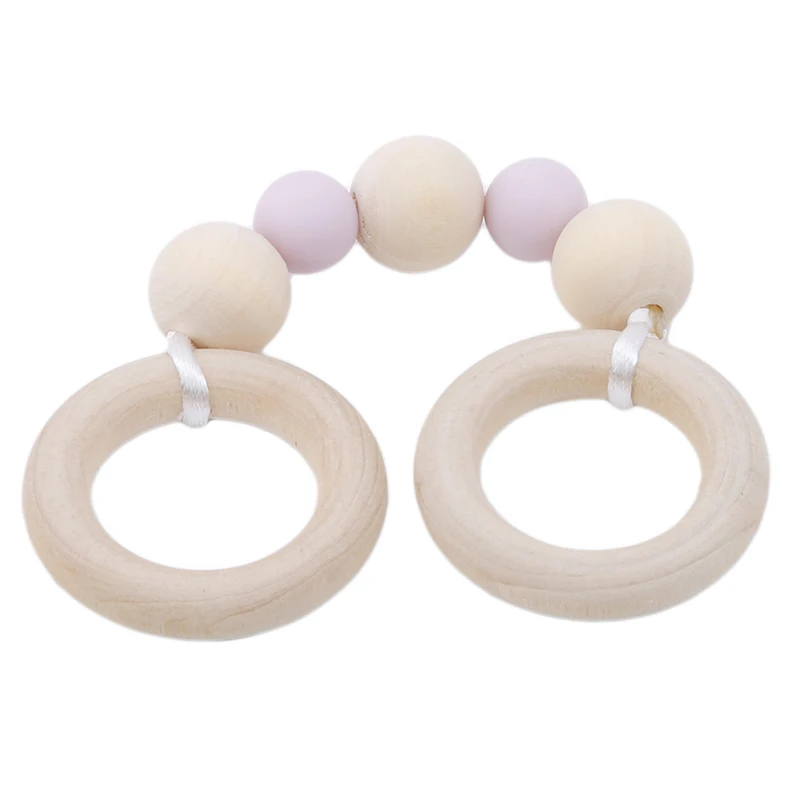 Детский Браслет для прорезывания зубов безопасный Оригинальный Деревянный