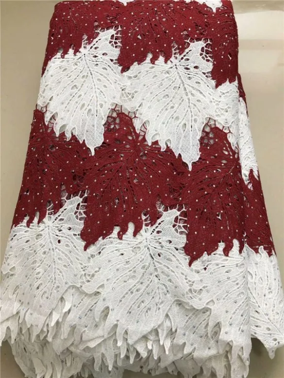 High quality nigerian wedding african lace fabric/100% Cotton lace/guipure cord fabric for party FFYI629 | Дом и сад