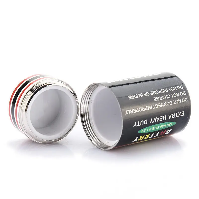 1PCS Hidden Money Coins Container Case Battery Secret Stash Diversion Safe Pill Box Storage Boxes | Дом и сад