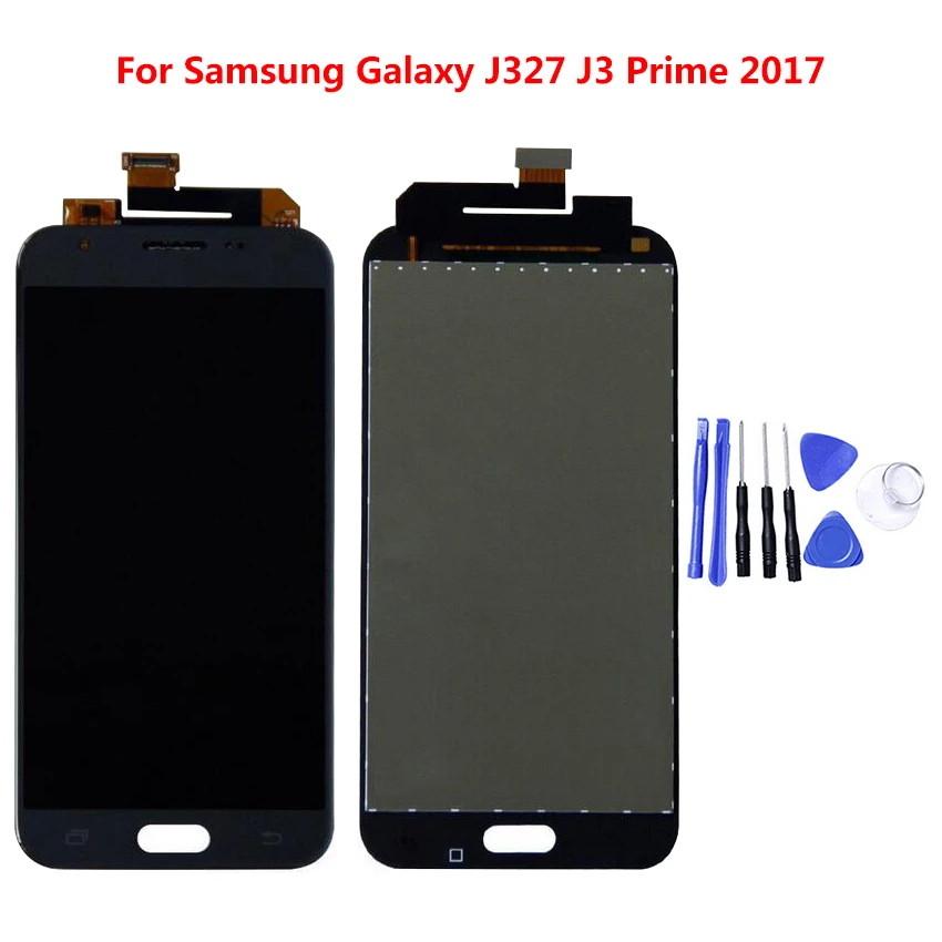Для SAMSUNG Galaxy J327 LCD J3 Prime 2017 Emerge 2nd j327W J327V J327T J327P регулируемый дисплей сенсорный экран
