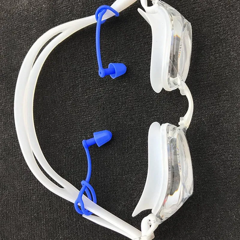 Водонепроницаемый мягкий Плавание ming Заглушки для ушей, зажим для носа защитный чехол предотвратите попадание воды защитная затычка для ушей мягкий силиконовый плавание Ныряние расходные материалы
