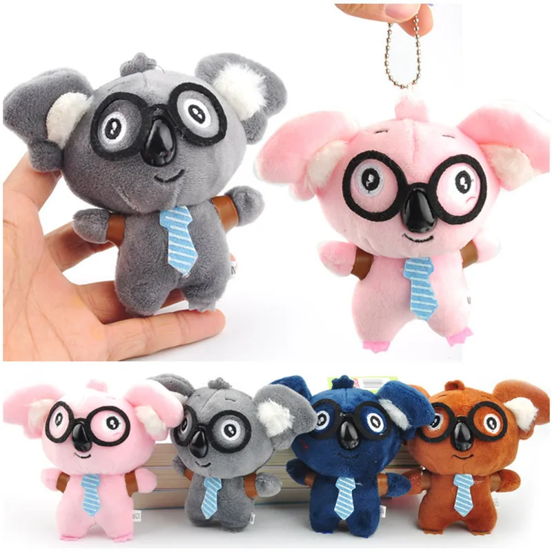 Милые плюшевые игрушки Koala маленькие Мультяшные очки кулоны сумка для ключей