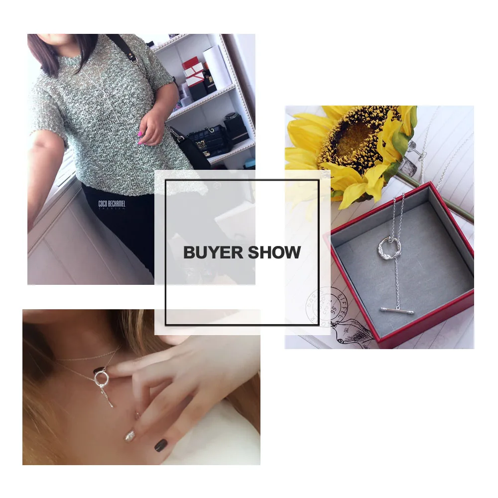 SA SILVERAGE 2018 Новый Для женщин реальные 925 пробы длинные Цепочки и ожерелья s Подвески