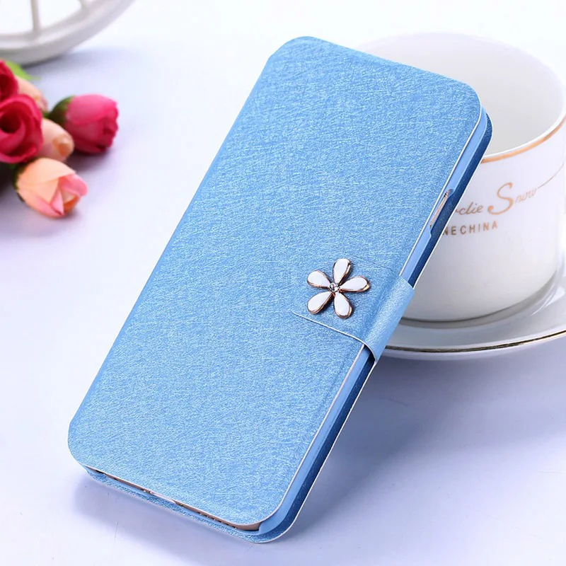 blue flower Pu кожаный для Xiaomi Redmi 4 4A 4 A X 4X Xiomi раскладушка Высококачественный кожаный бумажник Защитный чехол силиконовый чехол для телефона - Цвет: blue flower