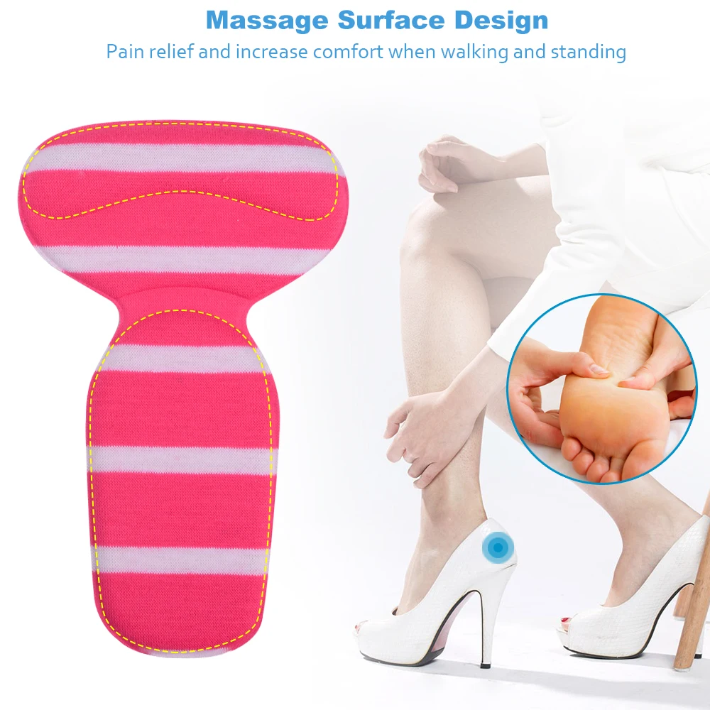 3 пары модные Т образные мягкие губчатые подушечки на высоком каблуке