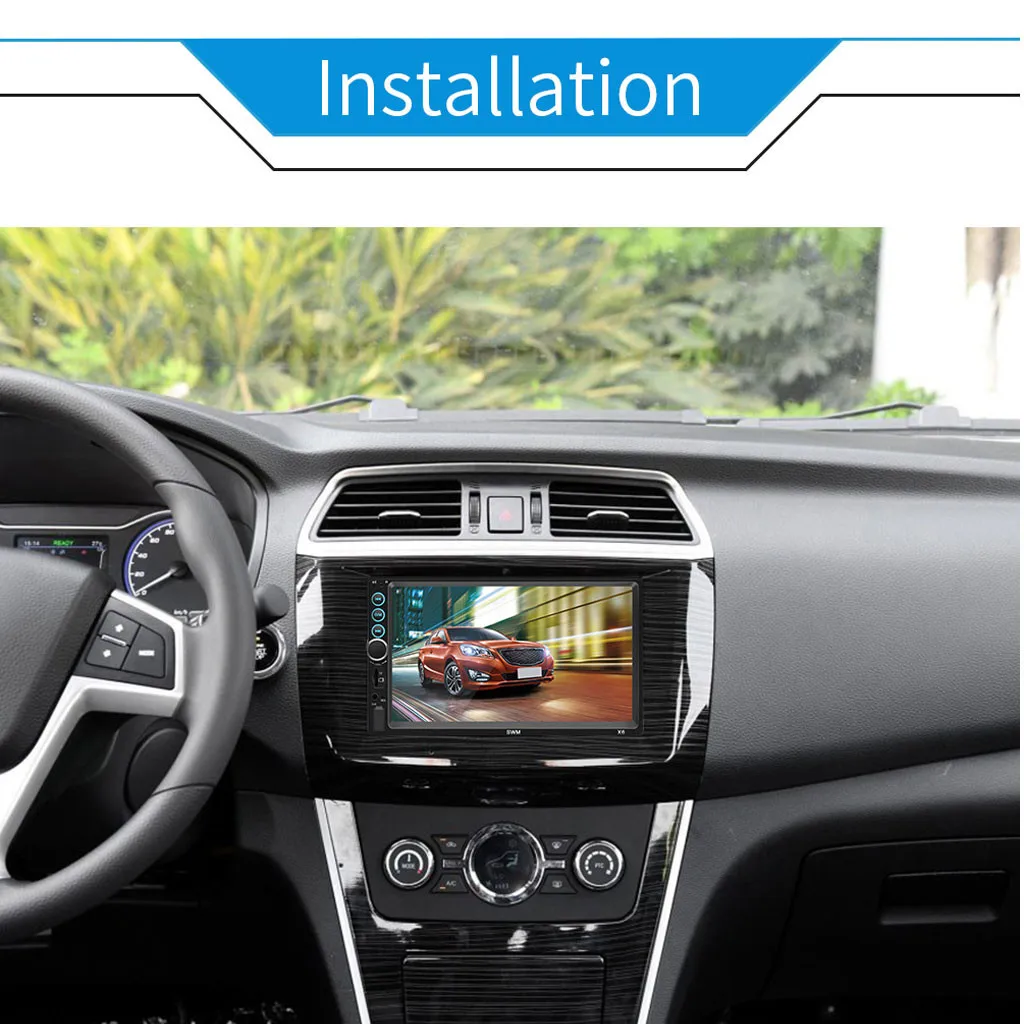 MUQGEW X6 7 дюймов 2Din автомобильный MP5 плеер HD стерео 12 в FM Радио экран MP3 USB2.0 Handfree FM аудио стерео#706G40