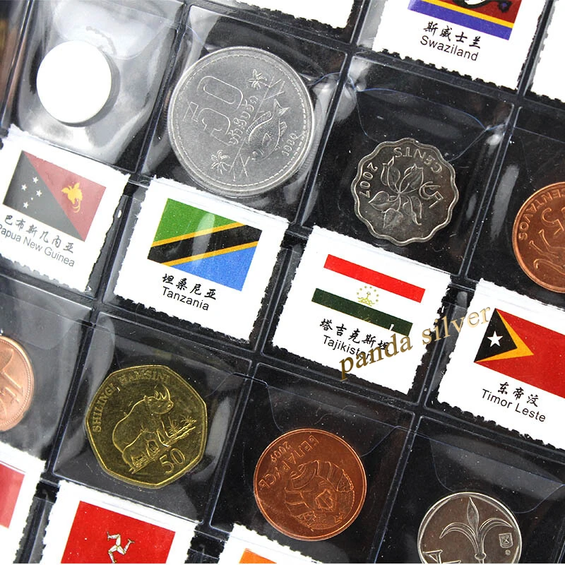 Монеты из разных стран мира оригинальные монеты настоящей мяты с кожаным