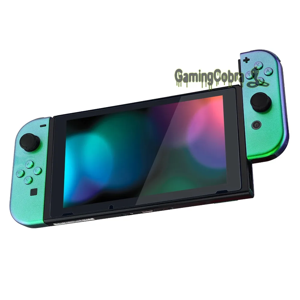 Хамелеон зеленый фиолетовый Joycon ручной контроллер корпус оболочки с полным набором кнопок Замена для Nintendo переключатель Joy-Con