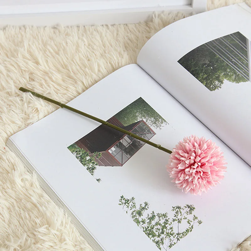 1Pcs 29cm Artificial Dandelion Flower Silk Hydrangea Flowers For Home Party Decoration Fake Flower For Wedding Decoration