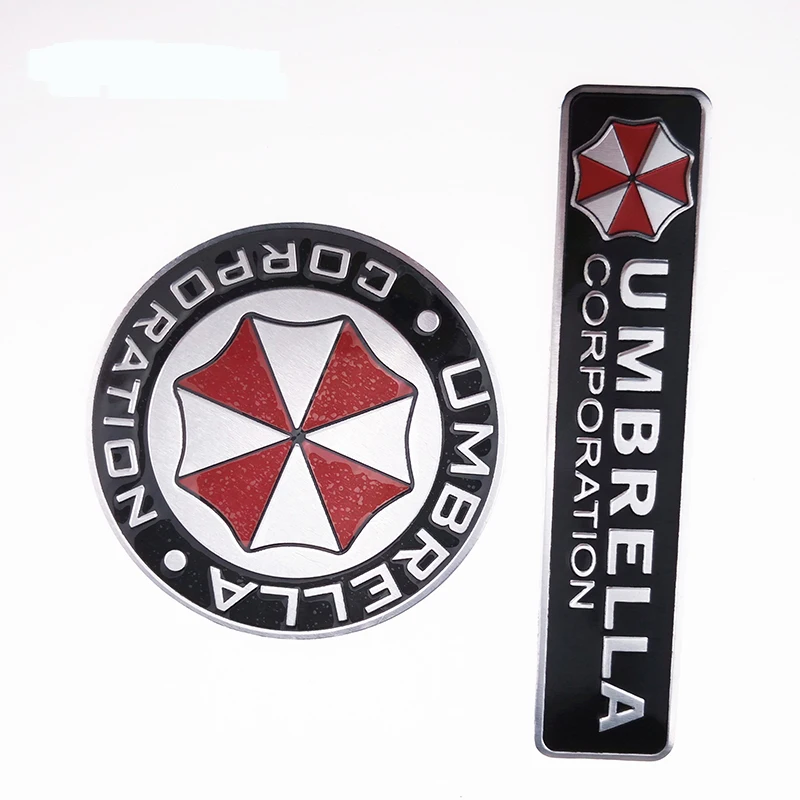 3D aluminum alloy biohazard umbrella Car Sticker for Jaguar Land Rover Range Rover/Evoque/Freelander/Discovery | Автомобили и