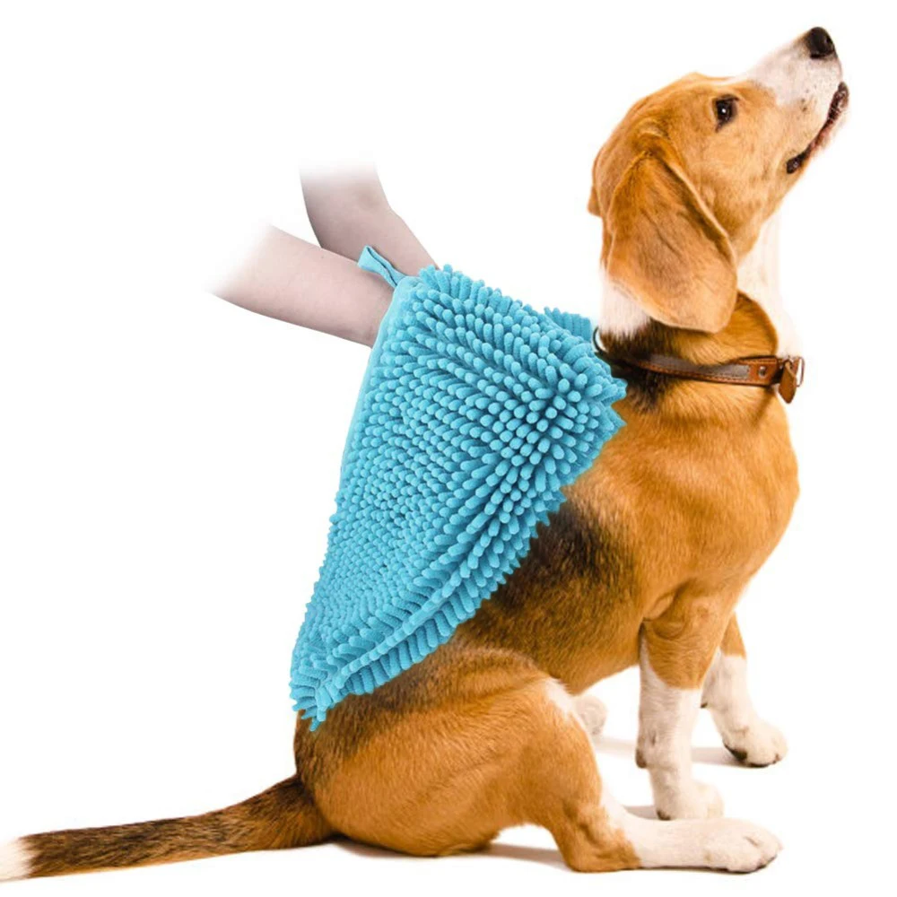 Soft Water Absorption Bath Towel for Pet Dog Cat Cleaning Massage Washing Drying Hair Towel Car washing Bathroom Towel Supplies