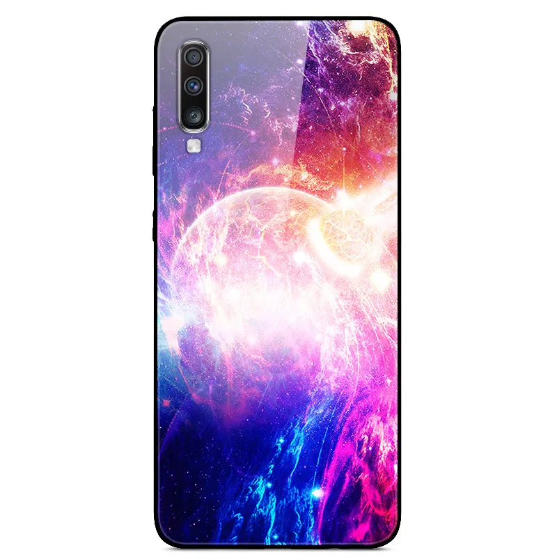 Для samsung Galaxy A70 чехол из закаленного стекла жесткий чехол s чехол для samsung Galaxy A70 чехол A705F Чехлы A 70 чехол для телефона - Цвет: 26