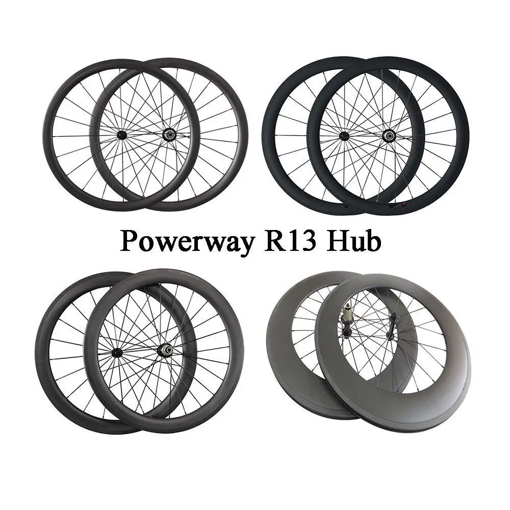 ELAPTOP Powerway R13 ступицы карбоновые колеса 700c 3k Clincher Трубчатые 38 мм 50 88 дорожные Колеса