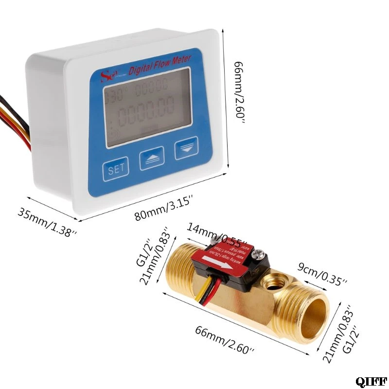 Прямая поставка и Оптовая продажа цифровой расходомер воды температура запись