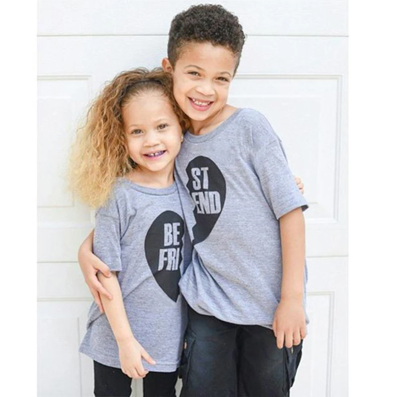 Маг Уокер для мальчиков и девочек футболки подходящие братьев сестер детские