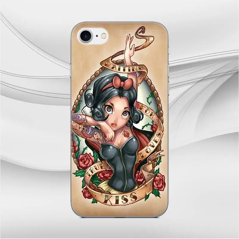 Style 15 Print Princess Tattoo Bumper Silicone Cover Soft TPU Phone Case For Google Pixel 2 3 4 3A XL 2XL 3XL Lite 4XL Rubber Fundas - Цвет: Style 15