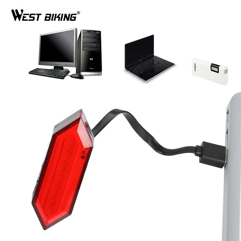 Задний Фонарь велосипедный лм водонепроницаемый с зарядкой от USB|Велосипедная