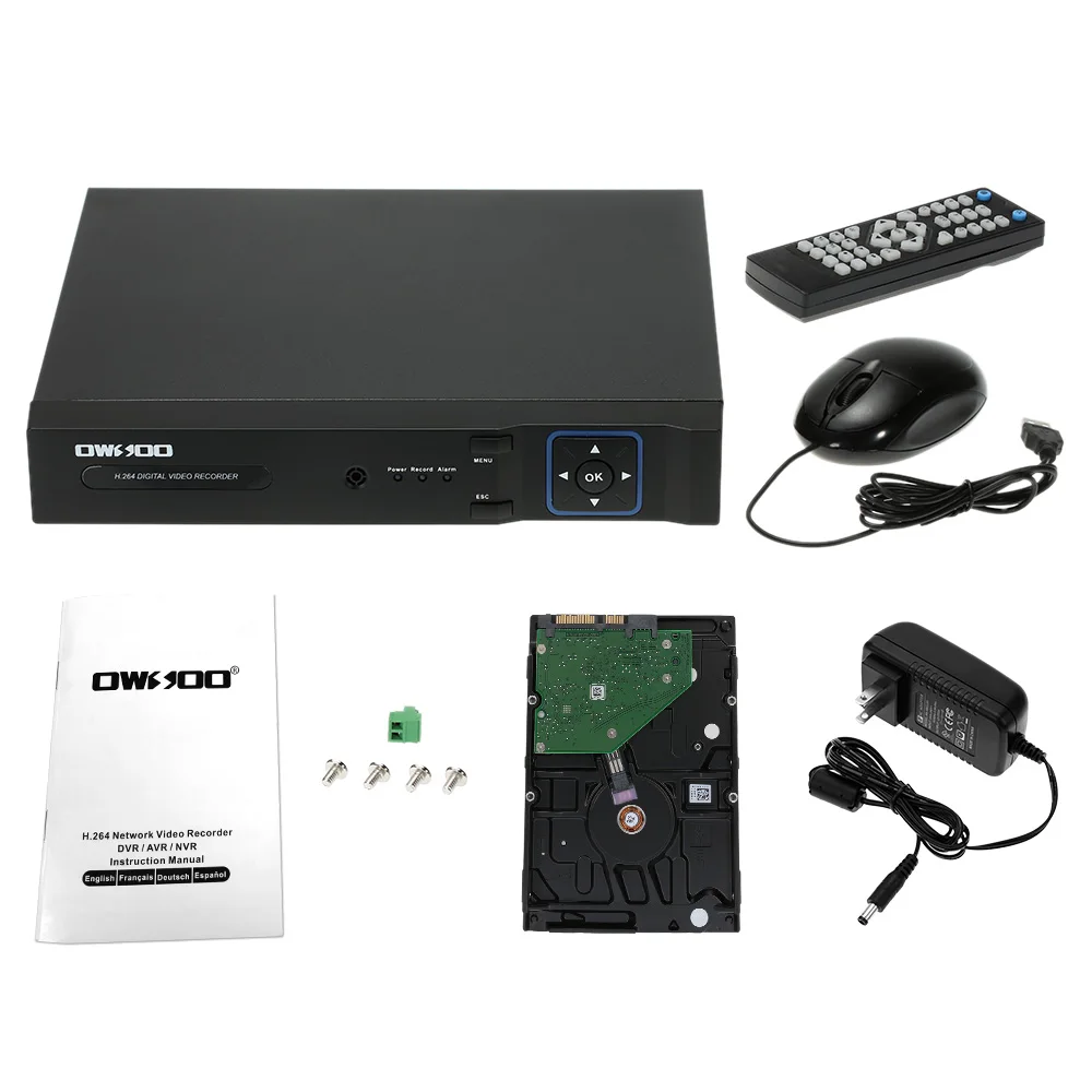 8-канальный Onvif 1080P NVR AHD DVR 5в1 охранный видео рекордер Система видеонаблюдения P2P Сетевая безопасность телефон контроль движения Обнаружение