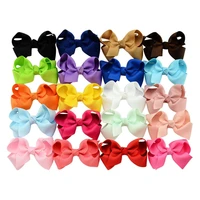 20pcslot newborn girls bows hair clip grosgrain ribbon boutique bowknot hairpin
