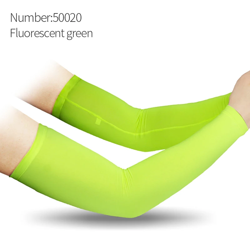 50020 Green Coolсмена ледяная рука велосипедные гетры с защитой от ультрафиолета летние спортивные велосипедные рукава для фитнеса бега кемпинга Велосипед рукав для рук - Цвет: 50020 Green
