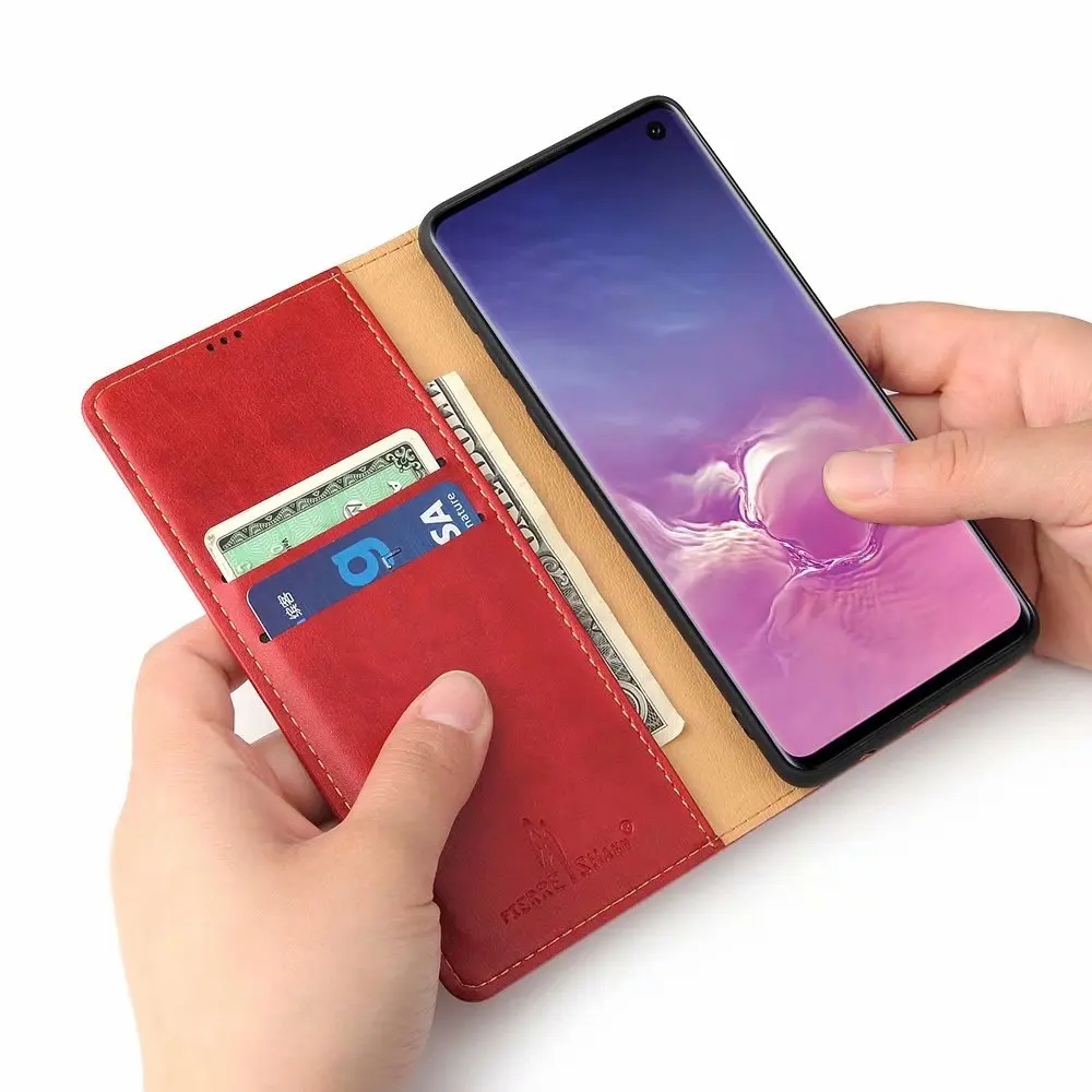 Кожаные чехлы-книжки для samsung S10 чехол Galaxy S10 плюс Чехол для кошелька держатель для samsung Galaxy S10E чехлы-накладки Coque