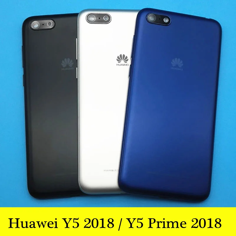 Синий/золотой/черный 5,45 дюйма для huawei Y5 /Y5 prime Y5 lite задняя крышка батарейного отсека, корпус, чехол, части заднего стекла