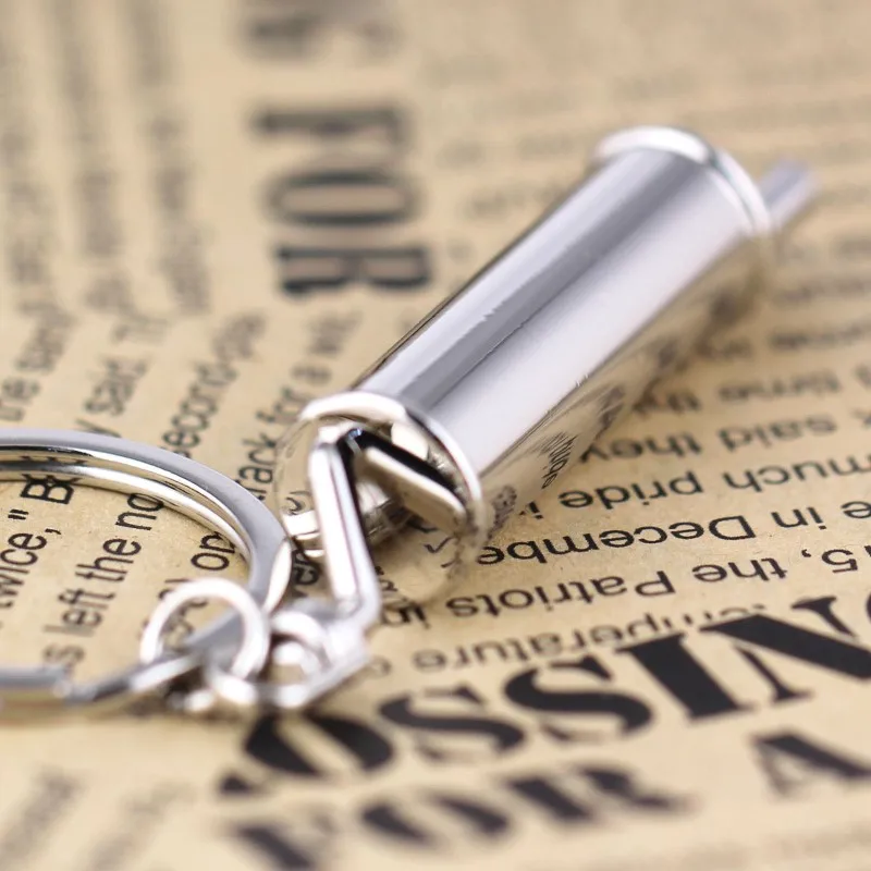 Трендовое мужское кольцо для ключей Стайлинг выхлопной трубы автомобиля