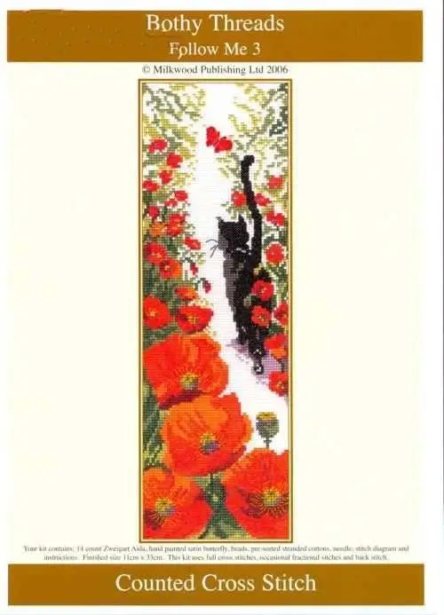 Высокое качество милый Набор для вышивки крестиком нитка bothy follow me 3 Кот Китти poppy