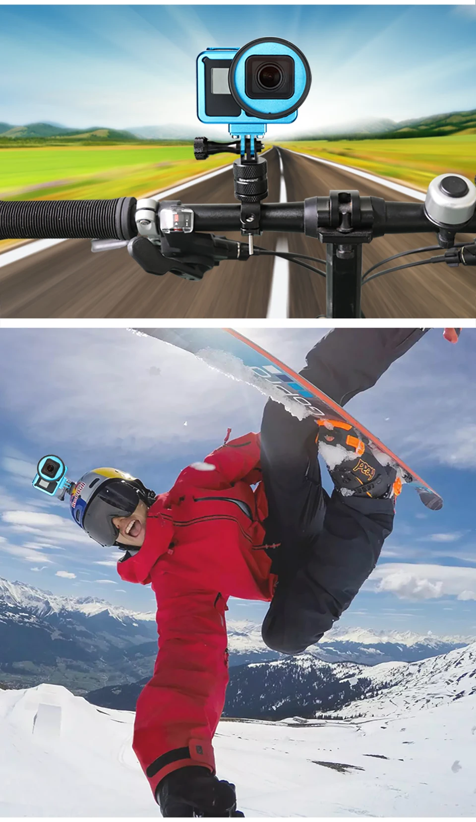Защитный чехол из алюминиевого сплава крепление-сетка для GoPro Hero 7 Black Hero6/5 с УФ-объективом 52 мм