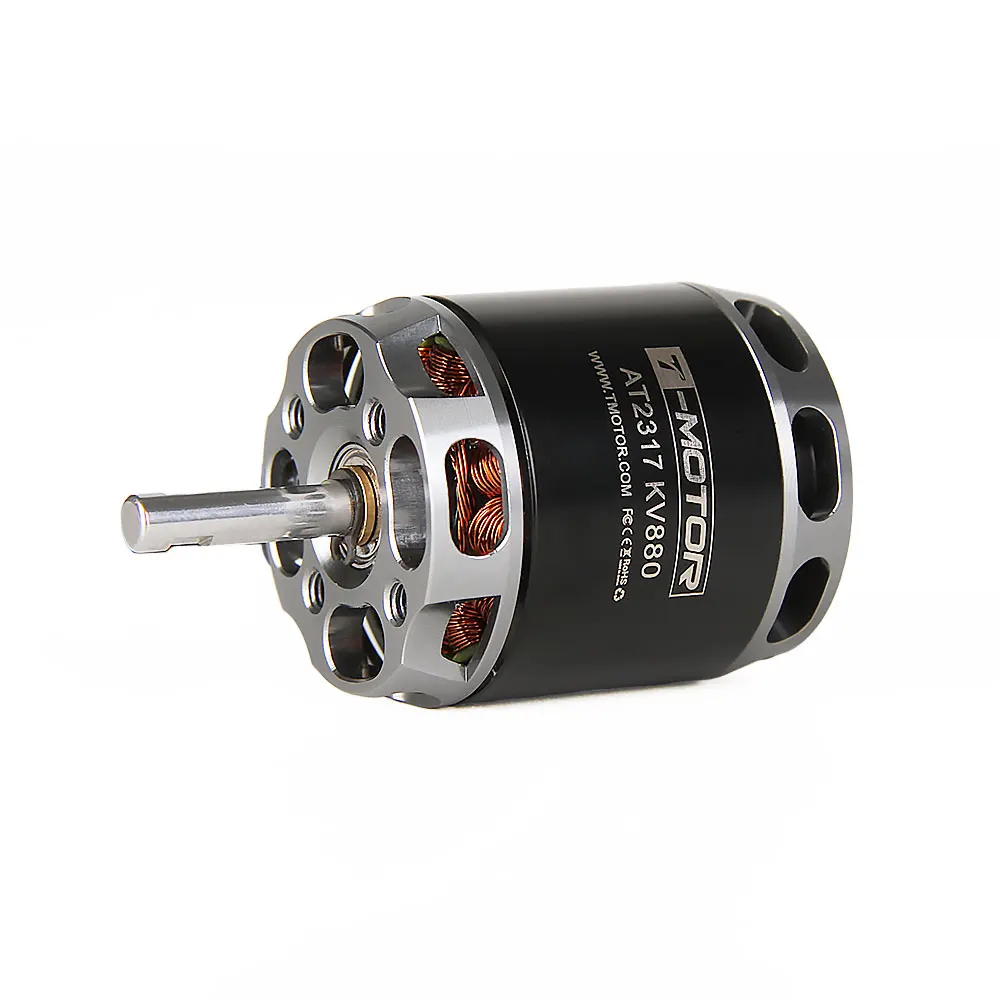 T MOTOR AT2317 длинный вал KV880 1400KV KV1250 бесщеточный двигатель для гибридного