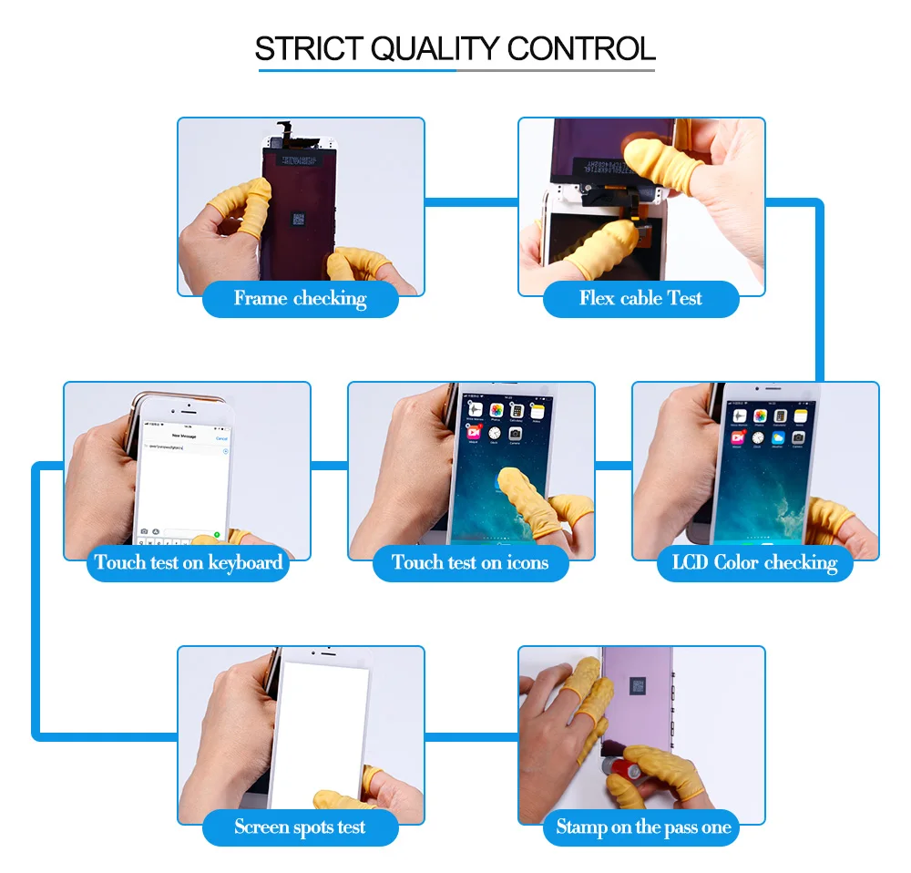 AAA+++ качественный полный набор moudle lcd для iPhone 5S 5 5C 6S lcd экран для iPhone 6 дисплей дигитайзер сенсорный экран с бесплатными подарками