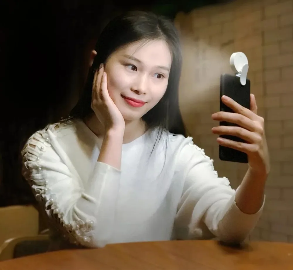Xiaomi Mijia, интеллектуальное портативное зеркало для макияжа, настольное, светодиодное, складное, световое зеркало, для общежития, настольное, adjustable